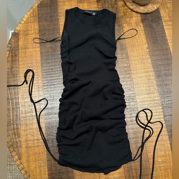 Lioness Never Worn Fine Knit Ruched Mini Dress Adjustable - Picture 1 of 4
